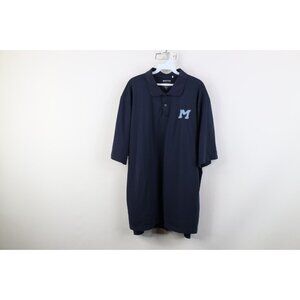 Adidas Golf Mens 3XL Sun Faded Block M University of Michigan Football Polo Blue